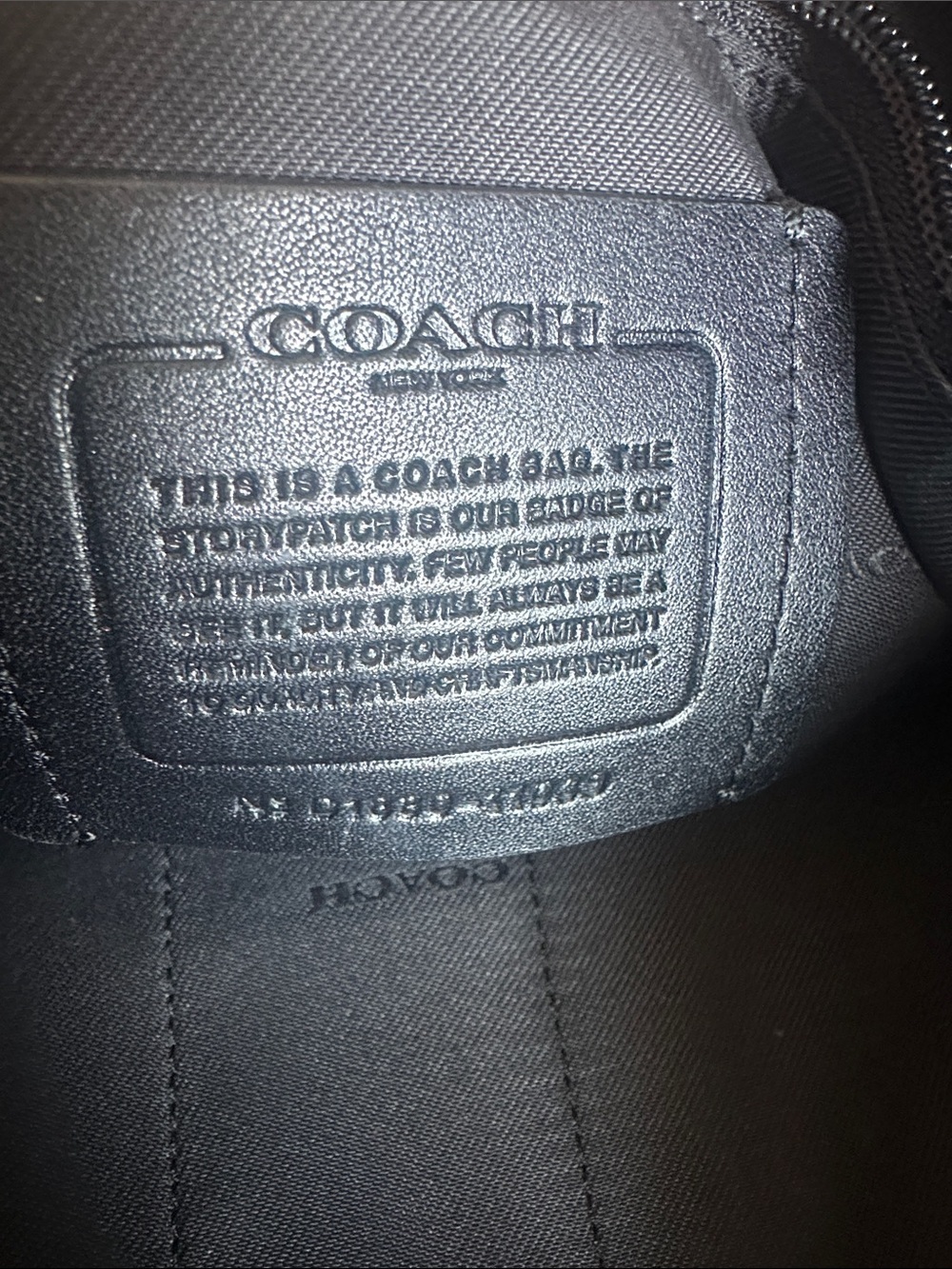 Coach Black Pebbled Leather Messenger Crossbody - Picture 2 of 10